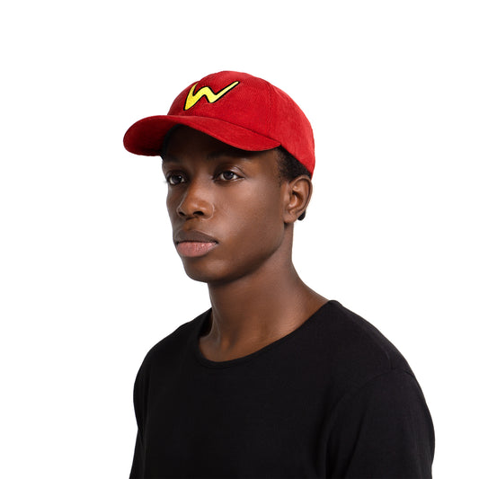 Red Wassie Corduroy Cap With W