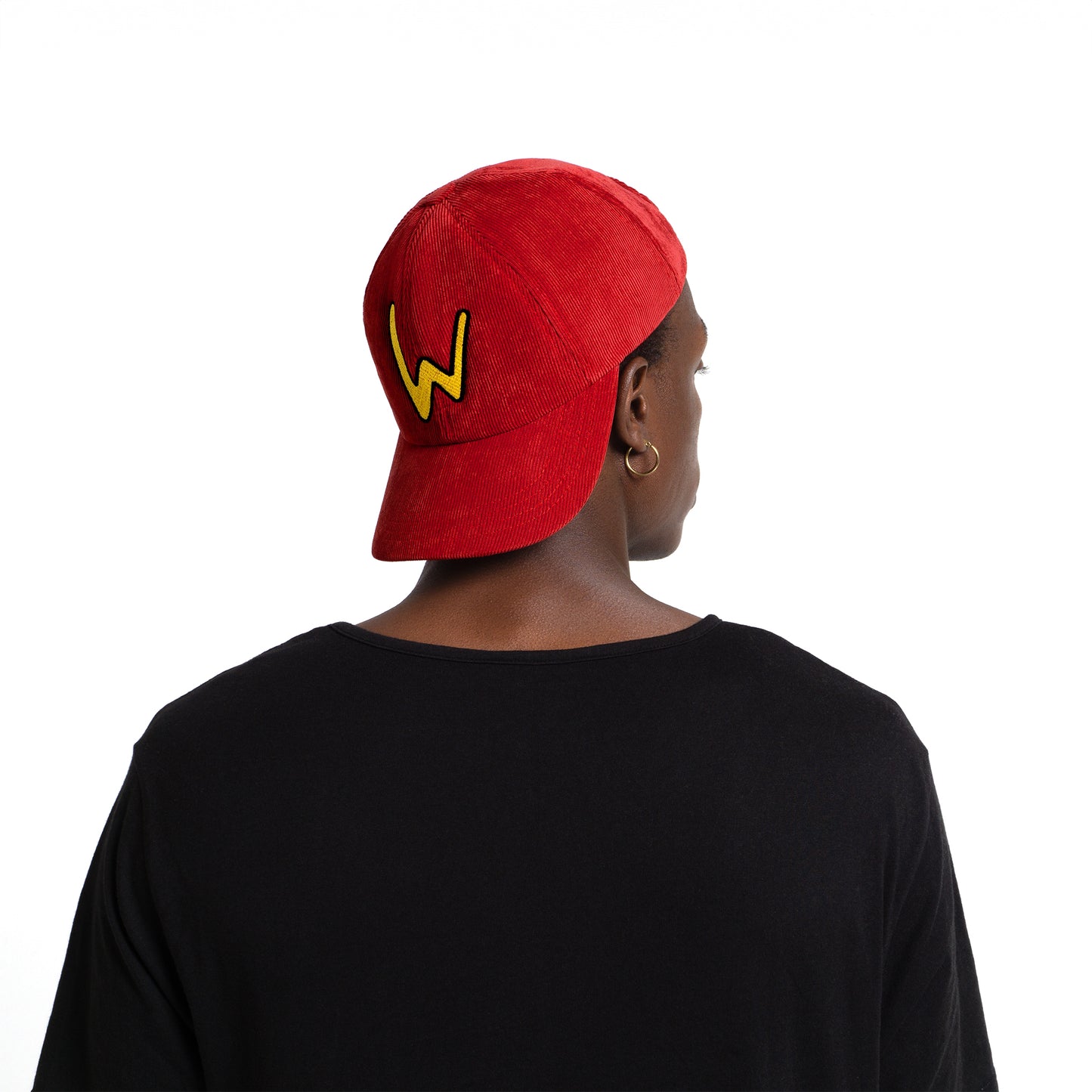 Red Wassie Corduroy Cap With W